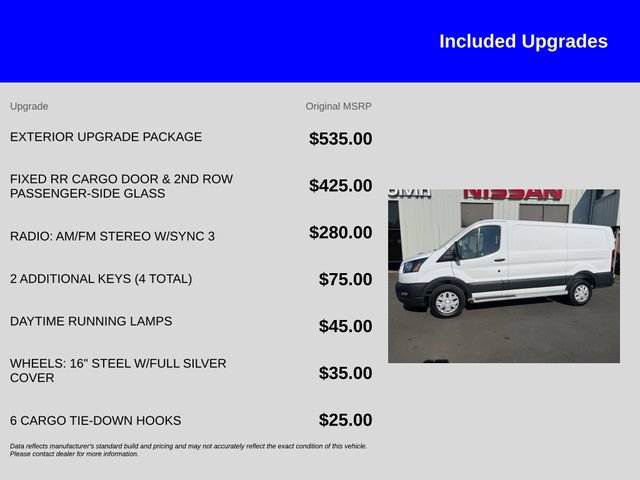 Used 2025 Ford Transit 250 Low Roof w/ Exterior Upgrade Package RWD image 12