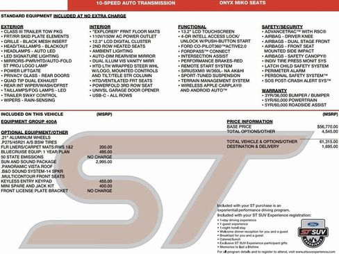 New 2025 Ford Explorer ST w/ Sun And Sound Package image 2