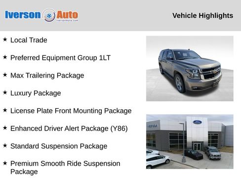 Used 2017 Chevrolet Tahoe LT w/ Luxury Package AWD/4WD image 2