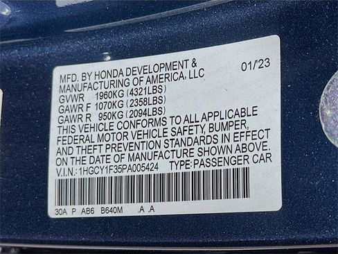 Certified 2023 Honda Accord EX image 32