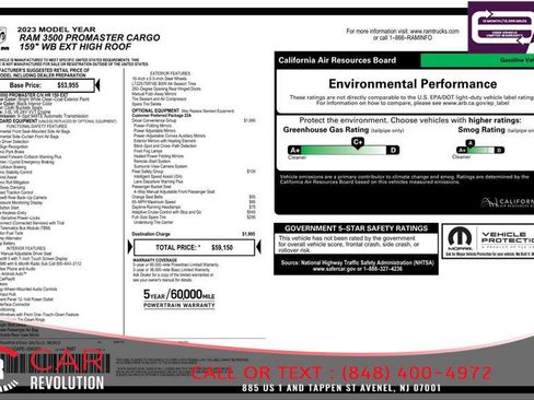 Used 2023 RAM ProMaster 3500 w/ Driver Convenience Group FWD image 12