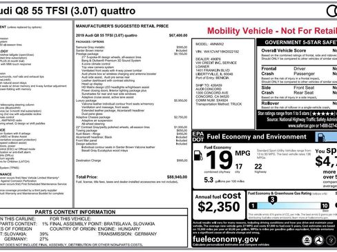 Used 2019 Audi Q8 Prestige w/ Luxury Package image 12