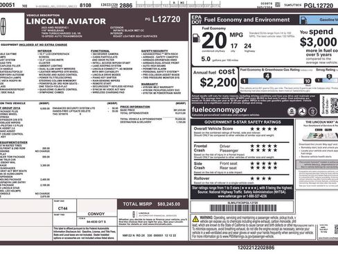 Used 2023 Lincoln Aviator Reserve w/ Equipment Group 201A AWD/4WD image 35