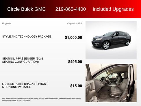 Used 2016 Chevrolet Traverse LT w/ Style and Technology Package image 3