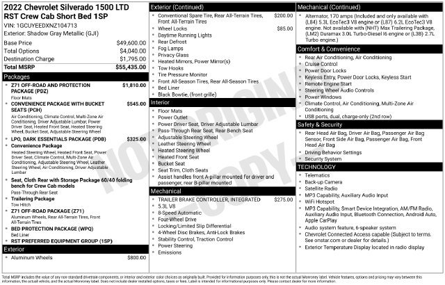 Used 2022 Chevrolet Silverado 1500 RST AWD/4WD image 2
