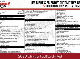 Used 2020 Chrysler Pacifica Limited FWD video 1