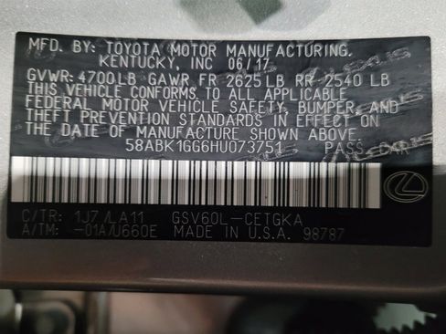 Used 2017 Lexus ES 350 w/ Navigation System Package FWD image 33