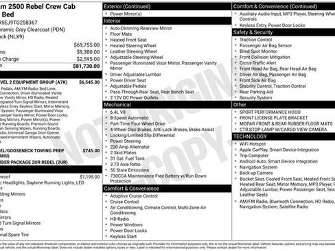 New 2026 RAM 2500 Rebel w/ Rebel Level 2 Equipment Group AWD/4WD image 9