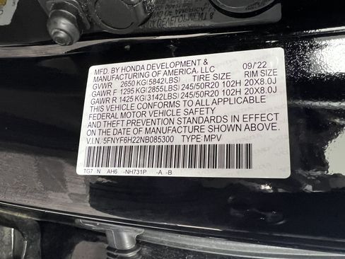 Used 2022 Honda Pilot Special Edition image 33