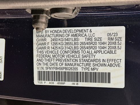 Used 2023 Honda Passport EX-L image 12