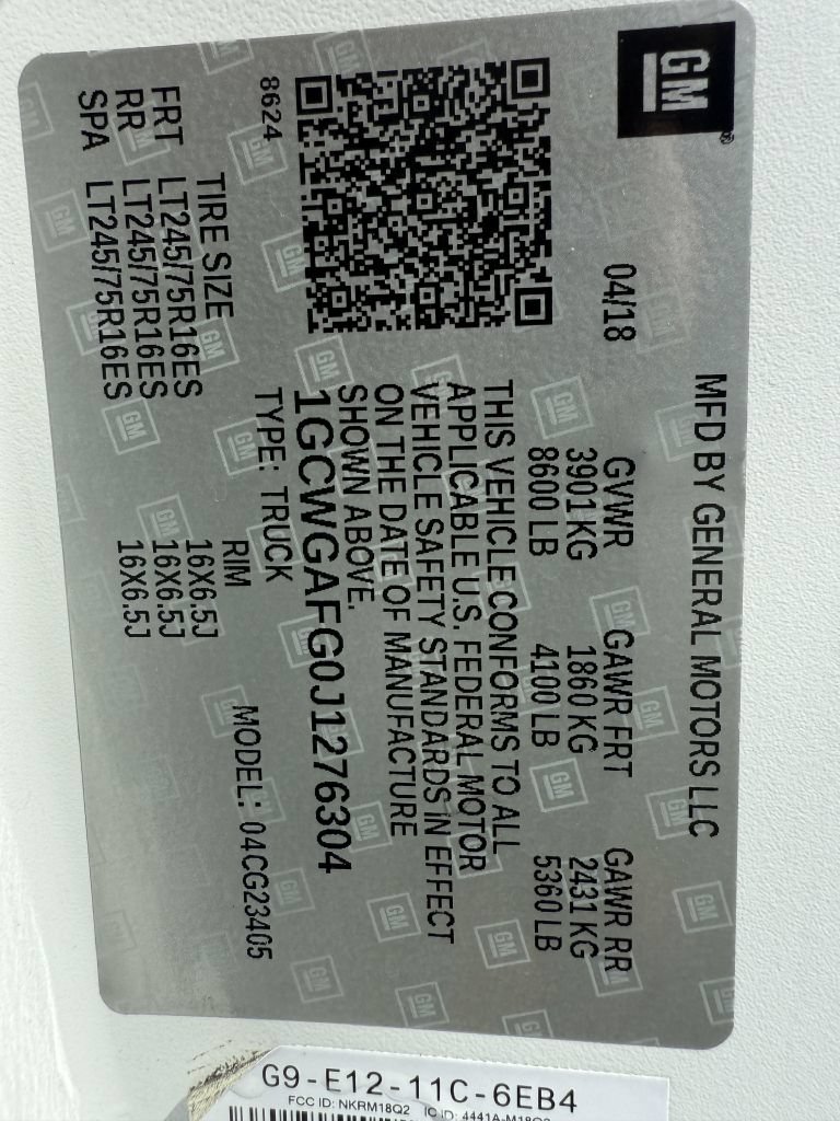 Used 2018 Chevrolet Express 2500 w/ Driver Convenience Package RWD image 22