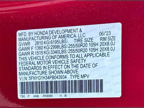 Used 2023 Honda Pilot Sport image 32