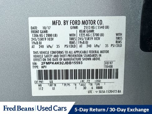 Used 2018 Ford Edge Titanium AWD/4WD image 39