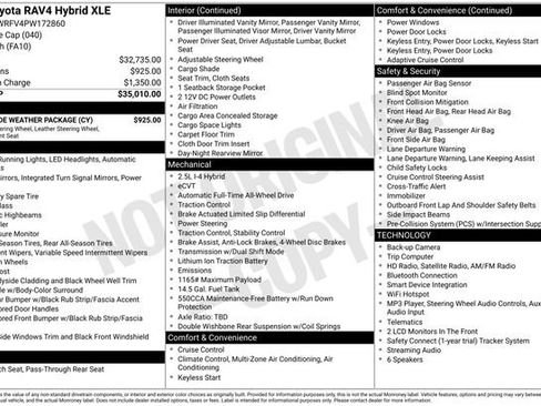 Used 2023 Toyota RAV4 XLE w/ XLE Grade Weather Package AWD/4WD image 8