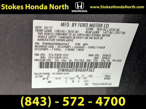 Used 2017 Ford Flex Limited w/ Equipment Group 303A AWD/4WD image 7