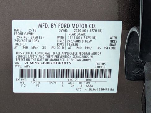 Used 2019 Ford Edge SEL w/ Equipment Group 201A image 25