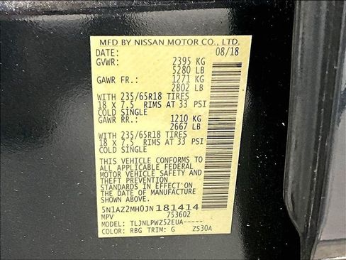Used 2018 Nissan Murano S AWD/4WD image 26