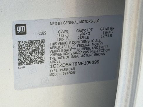 Used 2022 Chevrolet Malibu LT w/ Leather Package FWD image 36