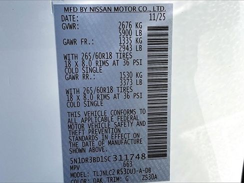 New 2025 Nissan Pathfinder Rock Creek image 8