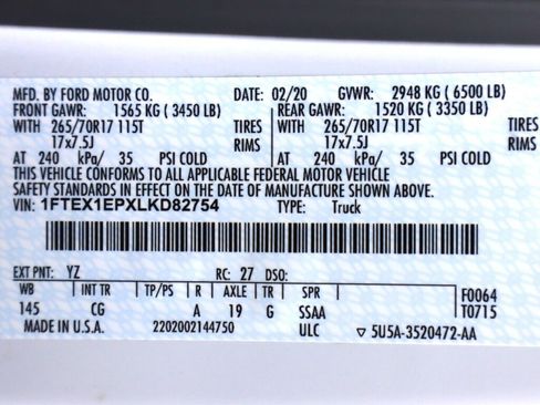 Used 2020 Ford F150 XL w/ Equipment Group 101A Mid image 40