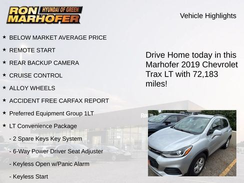 Used 2019 Chevrolet Trax LT w/ LT Convenience Package FWD image 10