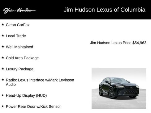 Certified 2023 Lexus RX 350 FWD w/ Accessory Package (Z1) image 4