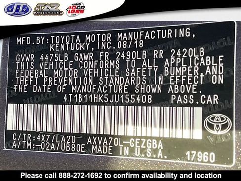 Used 2018 Toyota Camry XLE image 21