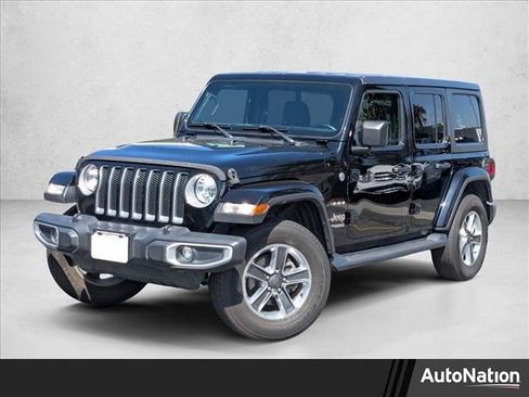 Used 2020 Jeep Wrangler Unlimited Sahara w/ Uconnect 4C Nav & Sound Group image 1