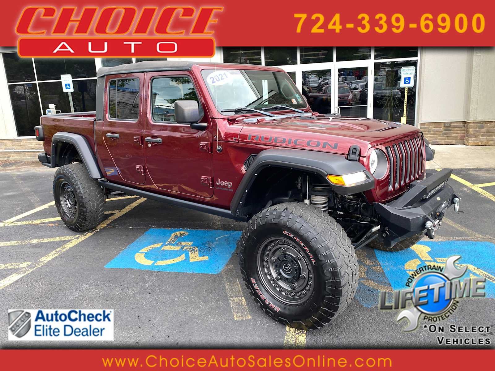 Used 2021 Jeep Gladiator Rubicon w/ Trailer Tow Package AWD/4WD image 1