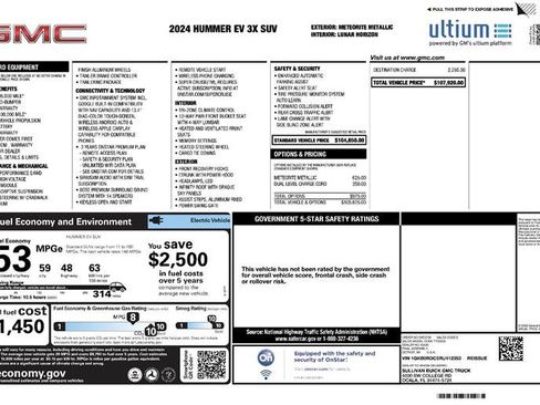 Used 2024 GMC Hummer EV 3X AWD/4WD image 2