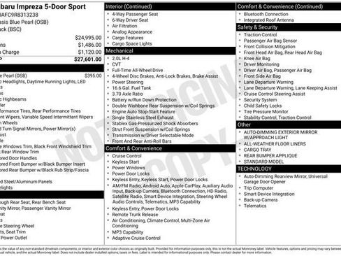 Used 2024 Subaru Impreza 2.0i Sport image 3