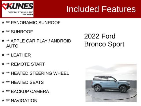 Used 2022 Ford Bronco Sport Badlands w/ Premium Package AWD/4WD image 2