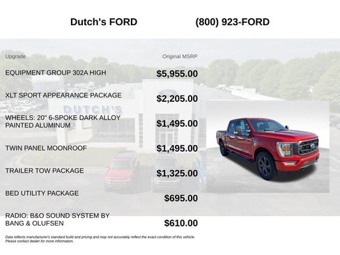 Used 2023 Ford F150 XLT w/ Equipment Group 302A High AWD/4WD image 6