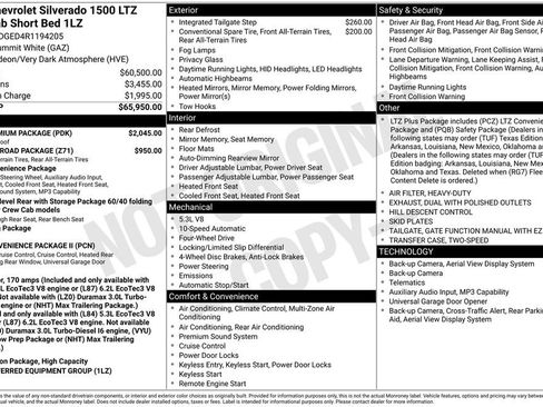 Used 2024 Chevrolet Silverado 1500 LTZ w/ LTZ Premium Package AWD/4WD image 38