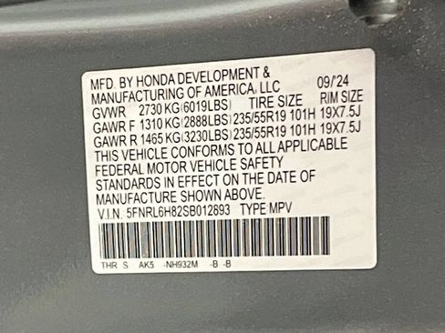 Used 2025 Honda Odyssey Touring image 36