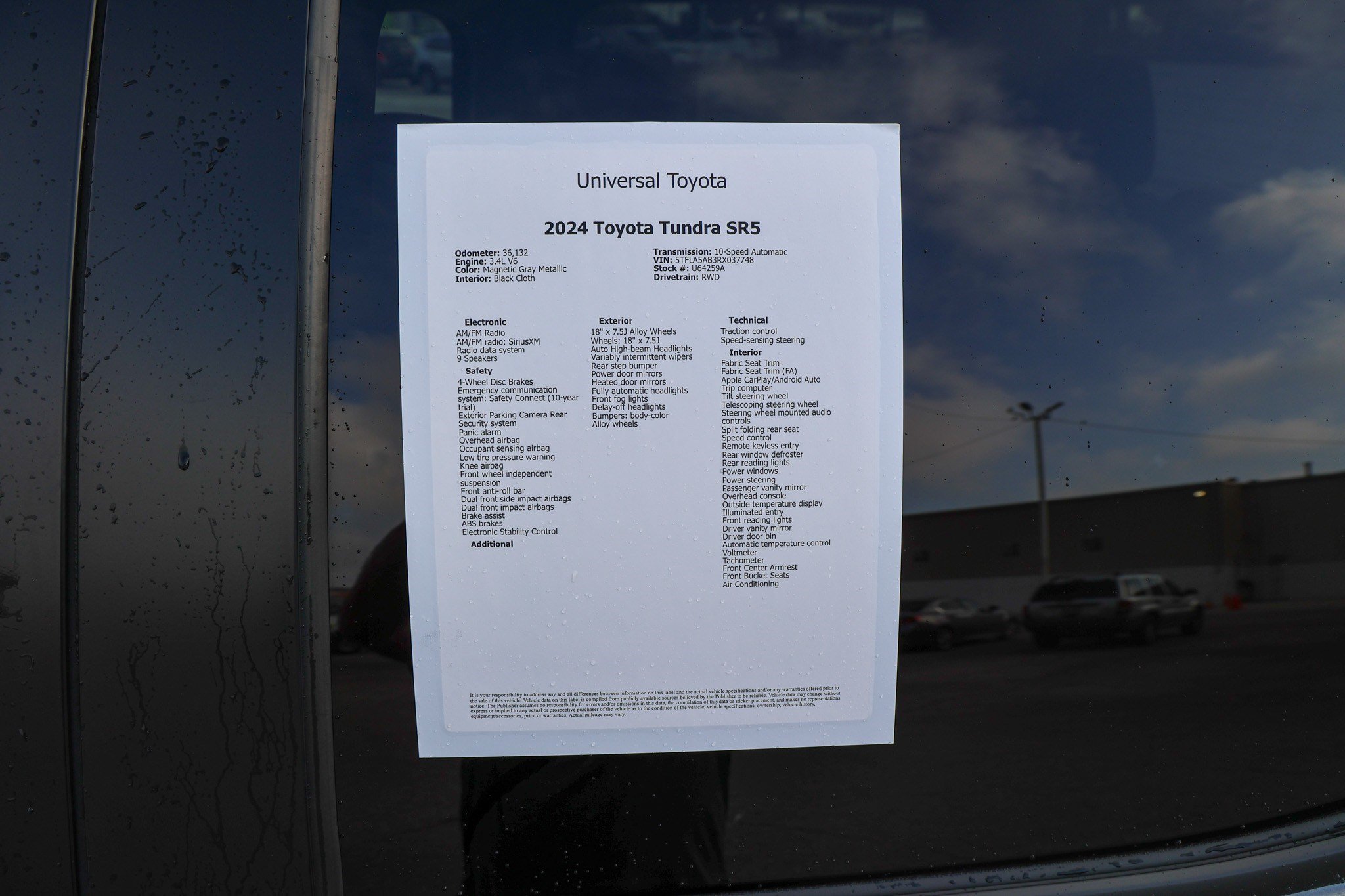 Used 2024 Toyota Tundra SR5 w/ SX Package RWD image 42