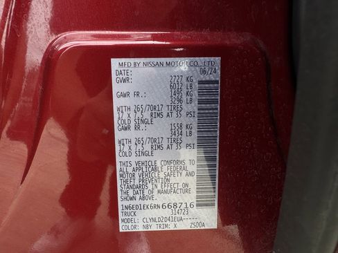 Used 2024 Nissan Frontier PRO-4X w/ Off-Road Protection Package AWD/4WD image 28