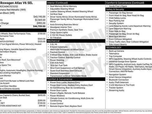 Used 2019 Volkswagen Atlas SEL image 17