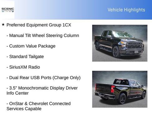 Used 2024 Chevrolet Silverado 1500 Custom w/ Turbomax Blackout Package AWD/4WD image 15