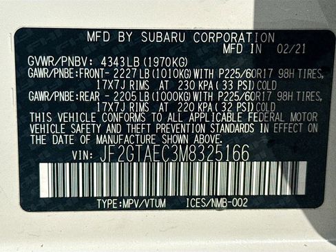 Used 2021 Subaru Crosstrek 2.0i Premium w/ Moonroof Package image 42