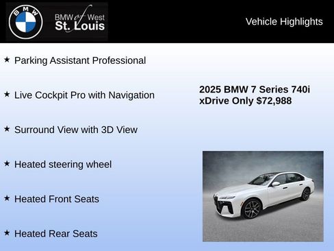 Used 2025 BMW 740i xDrive AWD/4WD image 23