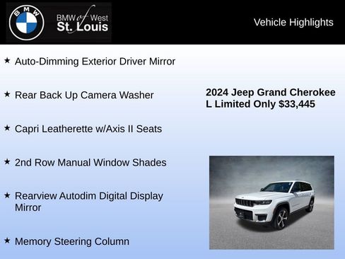 Used 2024 Jeep Grand Cherokee L Limited w/ Luxury Tech Group II AWD/4WD image 16