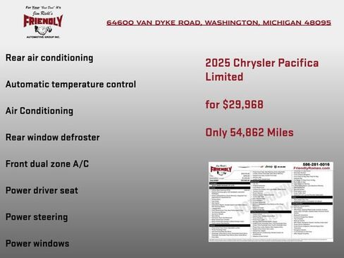 Used 2025 Chrysler Pacifica Limited FWD image 4