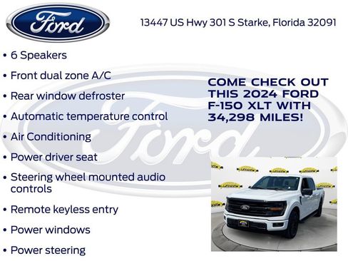 Certified 2024 Ford F150 XLT w/ XLT Black Appearance Package RWD image 27