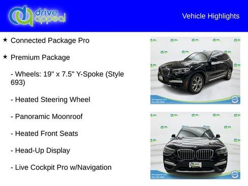 Used 2021 BMW X3 xDrive30i w/ Executive Package AWD/4WD image 12