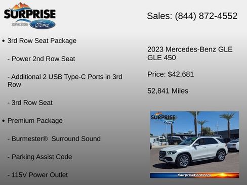 Used 2023 Mercedes-Benz GLE 450 4MATIC w/ 3rd Row Seat Package image 18