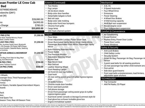 Used 2008 Nissan Frontier LE w/ Leather Pkg image 11