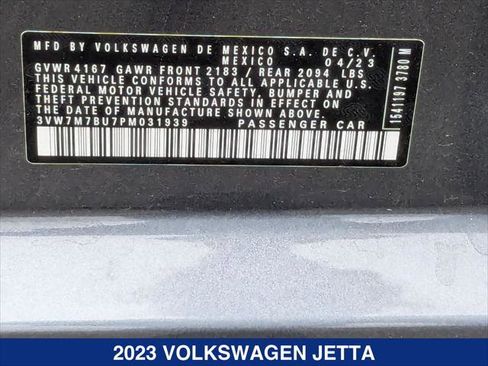 Certified 2023 Volkswagen Jetta SE w/ Panoramic Sunroof Package FWD image 25