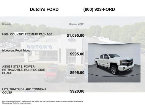 Used 2016 Chevrolet Silverado 1500 High Country w/ High Country Premium Package AWD/4WD image 5