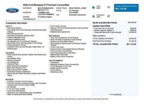 Used 2025 Ford Mustang GT Premium image 36